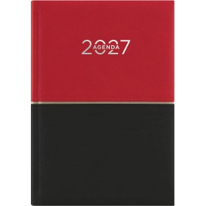 Heti agenda B6 2027 CONTRAST piros-fekete