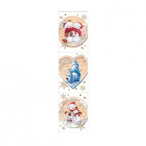 Ajándékkísérő ARGUS karácsonyi hóemberes 61-8030 6db-os, csomagáras