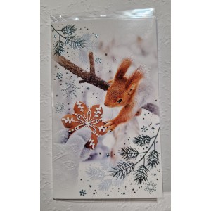 Képeslap 7 Argus karácsonyi 11-6559 Felirat nélküli, mókusos