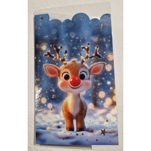 Képeslap 8 Argus karácsonyi 11-6572 Felirat nélküli,Rudolf a rénszarvas