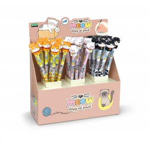 Grafitceruza LEBEZ Sleepy Cat  36 db dbdispl 82066