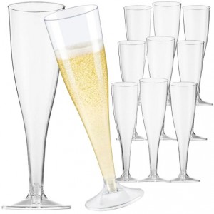 Eldobható pezsgős pohár 1,1dl PP kristály víztiszta 10dbcsg