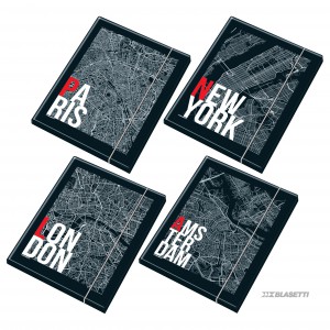 Gumis mappa Blasetti One  A4 1,2 cm City 9425