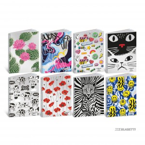 Spir&aacute;lf&uuml;zet BLASETTI A4 80g Argento Vivo vonalas, lyuk., perf.,2026  60 lap 9444