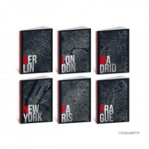 Spir&aacute;lf&uuml;zet BLASETTI A4 80g City vonalas, lyuk., perf.,2026  60 lap 9423