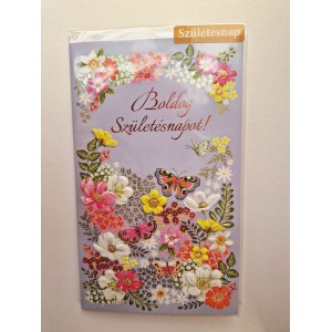 K&eacute;peslap 6 ARGUS 15-6598 Boldog sz&uuml;let&eacute;snapot! Vil&aacute;gosk&eacute;k alapon vir&aacute;gok lepk&eacute;kkel