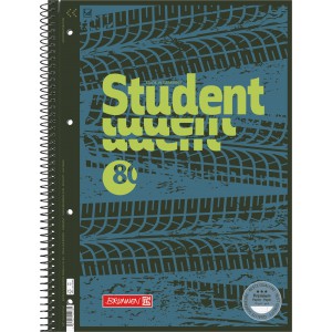 Spir&aacute;lf&uuml;zet BRUNNEN A4 80lap 90g perfor&aacute;lt lyukasztott vonalas  Fast Wheels Aut&oacute;s  026   1067927521