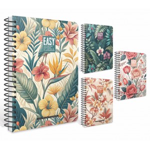 Spir&aacute;lf&uuml;zet GIPTA Easy 17x24 cm karton bor&iacute;t&aacute;ssal 120 lapos kock&aacute;s 7850