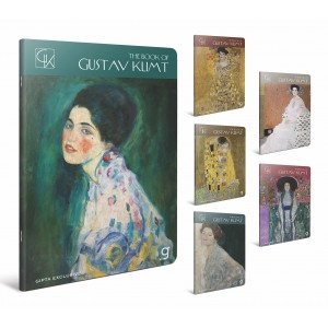 F&uuml;zet GIPTA Klimt  A4 karton bor&iacute;t&aacute;ssal 60 lapos sima 8533