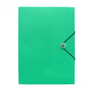 Gumis mappa BARKY A4 műanyag  z&ouml;ld B13E.4542.40