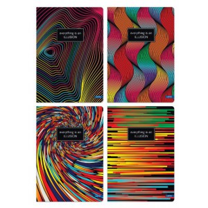 F&uuml;zet LASTVA A5 96lap ILLUSION 70g kock&aacute;s 33207