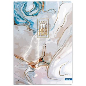 F&uuml;zet LASTVA kem.fedeles A4 96lap MARBLE 70g kock&aacute;s 33344
