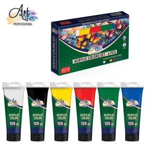 Akrilfest&eacute;k szett ART LINE 6x 20ml   ART075