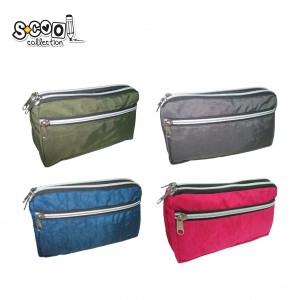 Tolltart&oacute; School Collection 3 zippes &uuml;res pink &eacute;s fekete  SC3117