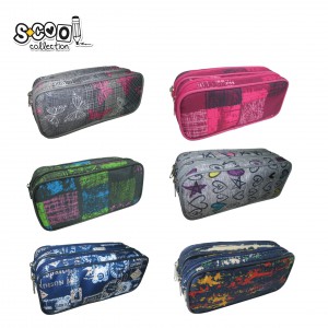 Tolltart&oacute; School Collection 2 zippes &uuml;res fi&uacute;s l&aacute;nyos  minta  SC3116