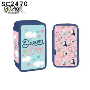 Tolltart&oacute; School Collection 3 emeletes &uuml;res  vegyes mint&aacute;k  SC247024712472220322042206