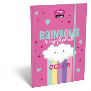 Gumis mappa LIZZY A4 Lollipop Rainbow 7460148001