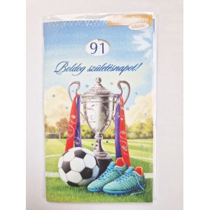 K&eacute;peslap 8 ARGUS 15-6605 Boldog sz&uuml;let&eacute;snapot! Kupa focilabd&aacute;val, cipővel. Tekerős