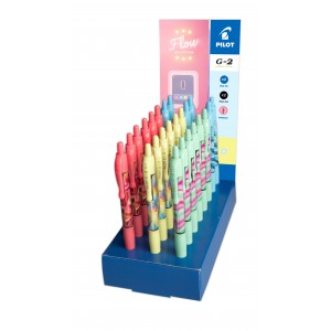 Zsel&eacute;s toll PILOT G2 FLOW 2026 24 db-os display felt&ouml;ltve  0,7mm nyom&oacute;gombos