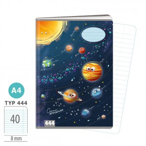 F&uuml;zet ARGUS A4 vonalas 40lap Cosmix Adventure  1582-0428