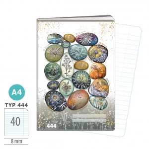 F&uuml;zet ARGUS A4 vonalas 40lap Festett kavicsok   1582-0430