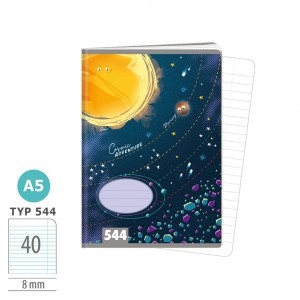 F&uuml;zet ARGUS A5 40 lapos vonalas Cosmix Adventure 1592-0428