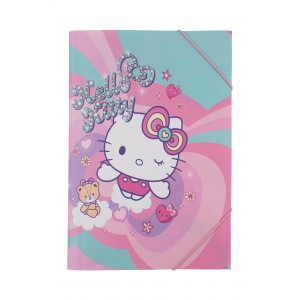 Gumis mappa  Hello Kitty  A4 PP műanyag 20189