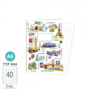 F&uuml;zet ARGUS A6 40 lapos  V&aacute;rosok 1598-0431