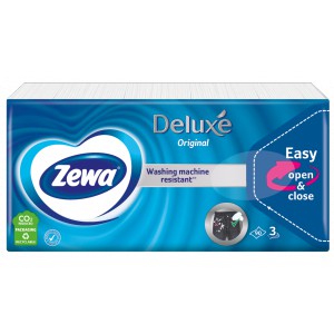 Papírzsebkendő ZEWA Deluxe 90db-os 3 rétegű Normál