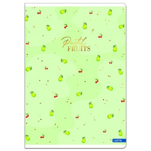 F&uuml;zet LASTVA  A5  52 lap Pastel fruits kock&aacute;s 206202