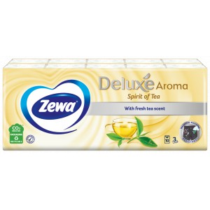 Papírzsebkendő ZEWA Deluxe 10x10 3 rétegű Spirit of tea