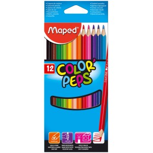Színes ceruza készlet 12 MAPED COLOR`PEPS  183212