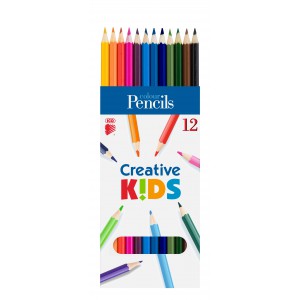 Színes ceruza 12klt ICO Creative Kids hatszögletű