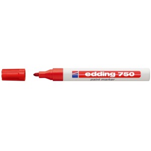 Lakkfilc EDDING 750 kerekített végű 2-4mm Piros