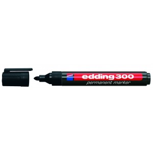 Marker EDDING 300 kerekített végű 1,5- 3mm Fekete