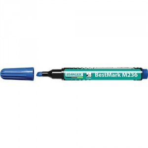 Marker permanent STANGER M236 1-4mm v&aacute;gott v&eacute;gű  k&eacute;k  712005