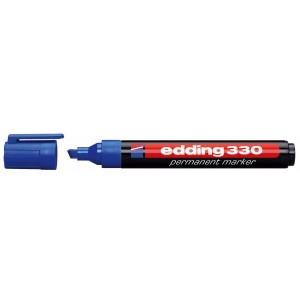 Marker EDDING 330 vágott végű 1-5mm Kék