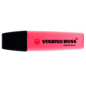 Szövegkiemelő STABILO Boss 7040 vágott végű 2-5mm   piros