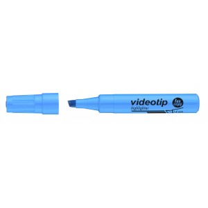 Szövegkiemelő VIDEOTIP vágott végű 1-4mm  kék