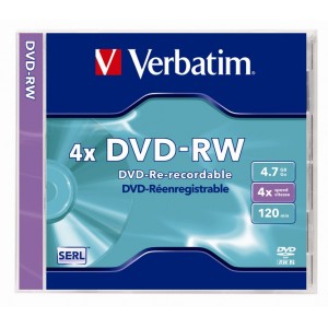 DVD-RW VERBATIM újraírható 4,7GB 4x DVDVU-4