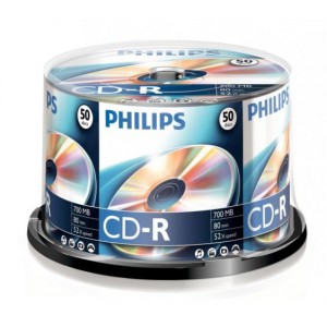 CD-R80 Philips írható    700MB  52x  50dbhenger