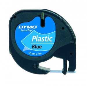 Betűnyomó szalag DYMO LETRATAG 12mm x 4m műanyag 59426 kék